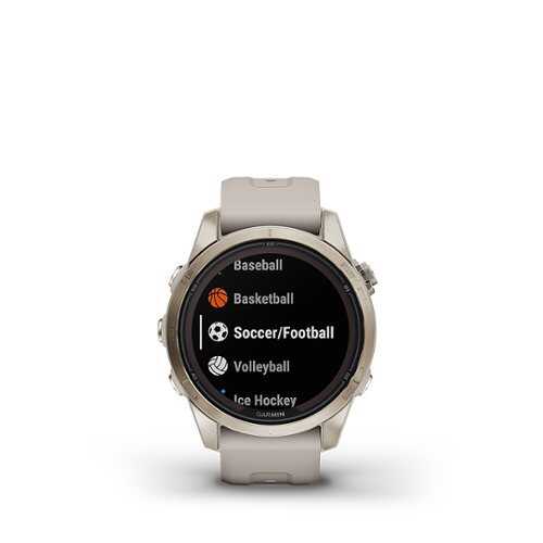 Rent to own Garmin - fenix 7S Pro Sapphire Solar GPS Smartwatch 42 mm Fiber-reinforced polymer - Soft Gold