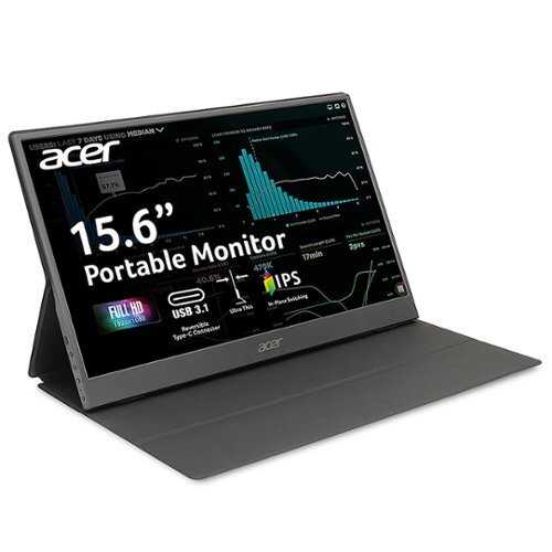 Acer - PM161Q Abmiuuzx 15.6" IPS LED FHD Portable Monitor(USB Type-C, Mini HDMI, Micro USB Cable Included)