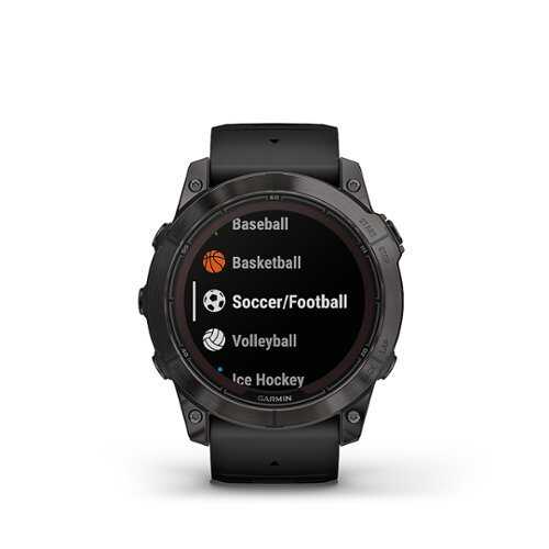 Garmin - fenix 7X Pro Sapphire Solar GPS Smartwatch 51 mm Fiber-reinforced polymer - Carbon Gray DLC Titanium