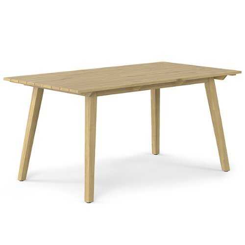 Rent to own Simpli Home - Kona Outdoor Dining Table - Light Teak