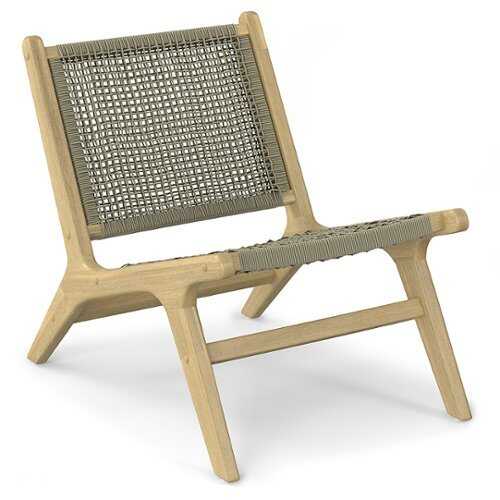 Rent To Own - Simpli Home - Kendie Outdoor Indoor Lounge Chair - Natural Taupe