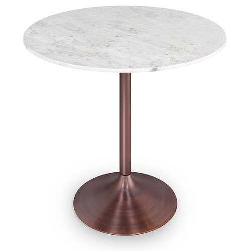 Rent to own Simpli Home - Osborne Dining Table - White/Copper