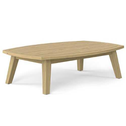 Rent to own Simpli Home - Parkside Outdoor Coffee Table - Light Teak