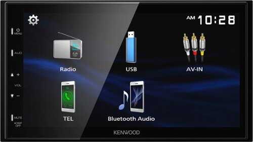 Rent to own Kenwood - 6.8"  Bluetooth Digital Media Receiver with rear camera input - Black