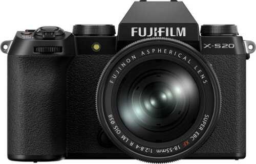 Rent to own Fujifilm - X-S20 Body, Black w/XF18-55mmF2.8-4 R LM OIS  Lens Kit - Black