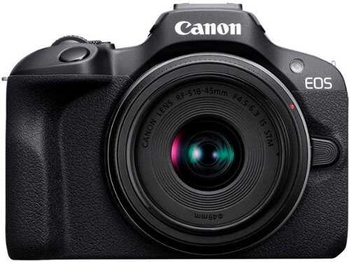 Rent To Own - Canon - EOS R100 4K Video Mirrorless Camera with RF-S 18-45mm f/4.5-6.3 IS STM Lens - Black