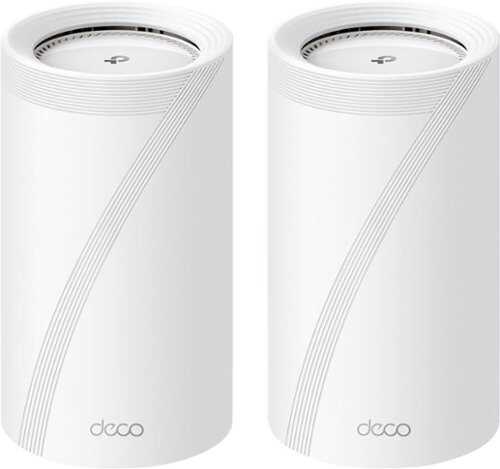Rent to own TP-Link - Deco BE85 BE22000 Tri-Band Mesh Wi-Fi 7 System (2-Pack) - White