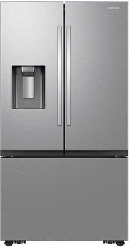 Rent to own Samsung - 31 cu. ft. Mega Capacity 3-Door French Door Refrigerator with Four Types of Ice - Stainless steel