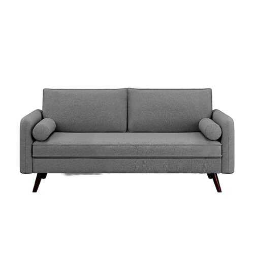 Rent to own Lifestyle Solutions - Camden Stationary Sofa Hairpin Legs Pocket Coils - Grey