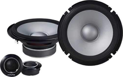 Rent to own Alpine - S-Series 6.5" Hi-Resolution Component Car Speakers with Glass Fiber Reinforced Cone (Pair) - Black