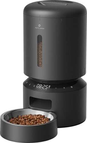 Rent to own PETLIBRO - Granary Stainless Steel 5L Automatic Dog and Cat Feeder with Voice Recorder - Black