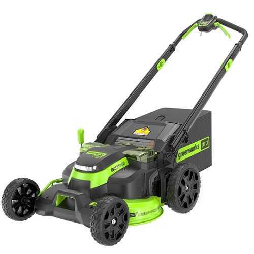 Rent to own Greenworks - 80 Volt 25" Dual Blade Cordless Self-Propelled Lawn Mower (Battery & Charger Not Included) - Green