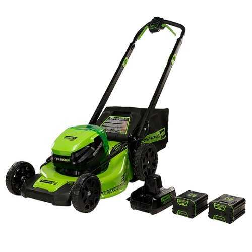 Rent to own Greenworks - 80v 21" Self Propelled Mower with (2) 4 Ah 21700 Batteries and Rapid Charger - Green