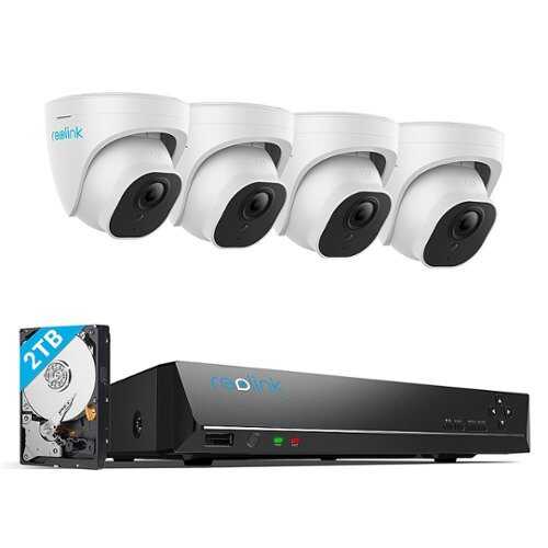 Rent to own Reolink - 10MP 8 Channel  NVR System with 4X Dome Cameras - White,Black