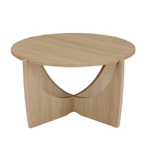 Rent to own Walker Edison - Contemporary Arch-Base Round Coffee Table ...