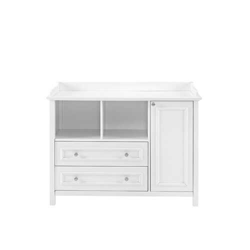 Rent To Own - Walker Edison - Transitional 1-Cabinet 2-Drawer Children’s Dresser - Solid White