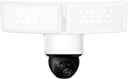 Rent To Own - eufy Security - E340 Outdoor Wired 3K Security Camera with Floodlight - White