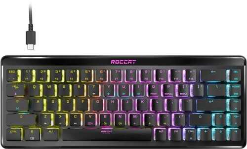 Rent to own ROCCAT - Vulcan II Mini Air 65% Wireless Optical Mechanical Gaming Keyboard with RGB Illumination - Black