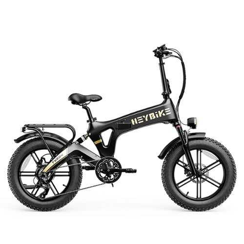 Rent to own Heybike - Tyson Foldable E-bike w/ 55mi Max Operating Range & 28 mph Max Speed - Black