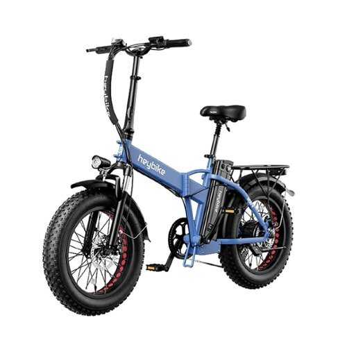 Rent to own Heybike - Mars Foldable Ebike w/ 48mi Max Operating Range & 20 mph Max Speed- for Any Terrain - Blue