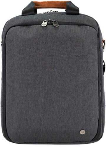 Rent to own PKG - Riverdale 11L Vertical Messenger Bag for 16" Laptop - Dark Grey/Tan