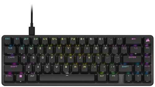 Rent to own CORSAIR K65 PRO MINI RGB 65% Optical-Mechanical Gaming Keyboard Backlit RGB LED, CORSAIR OPX, Black