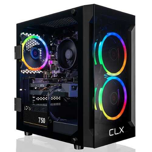 Rent To Own - CLX - SET Gaming Desktop - AMD Ryzen 7 5700X - 16GB DDR4 3600 Memory - GeForce RTX 4060 Ti - 1TB NVMe M.2 SSD + 2TB HDD - Black