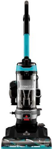 Rent to own BISSELL - CleanView Rewind Upright Vacuum Cleaner - Black with Electric Blue accents
