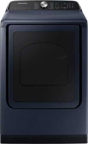 Rent to own Samsung - 7.4 cu. ft. Smart Gas Dryer with Steam Sanitize+ and Pet Care Dry - Brushed Navy