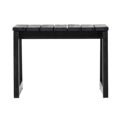 Rent to own Walker Edison - Modern Solid Wood Outdoor Side Table - Black Wash