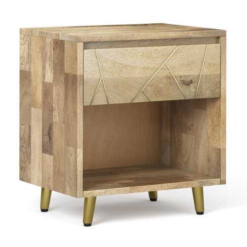 Rent to own Simpli Home - Jager Bedside Table - Natural