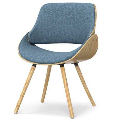 Rent to own Simpli Home - Malden Bentwood Dining Chair with Wood Back - Denim Blue