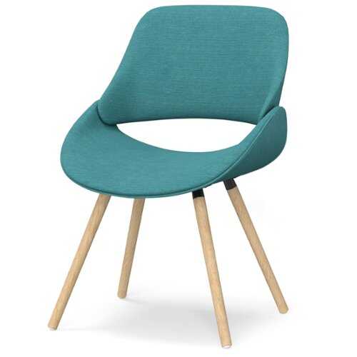 Rent to own Simpli Home - Malden Bentwood Dining Chair - Turquoise Blue