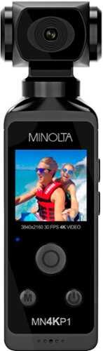 Rent To Own - Konica Minolta - MN4KP1 4K Ultra HD WiFi Camcorder Kit - Black