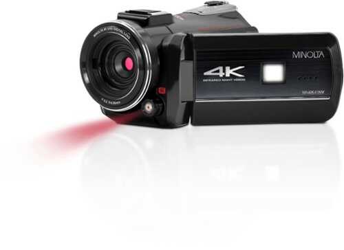 Konica Minolta - MN4K40NV 4K Ultra HD Night Vision Camcorder - Black