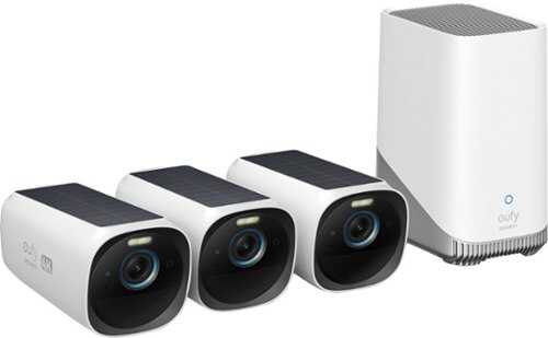 Rent to own eufy Security - eufyCam 3 Pro 3-Camera Indoor/Outdoor Wireless 4K Home Security System