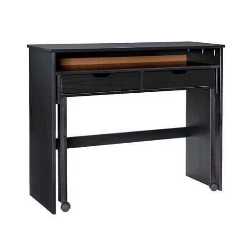 Rent to own Linon Home Décor - Rensen Extendable Console Desk - Black