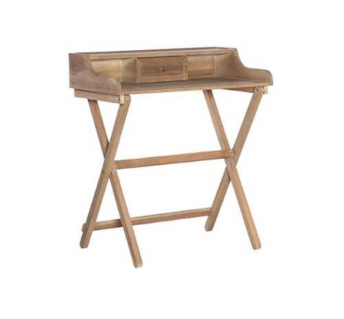 Rent to own Linon Home Décor - Fauna Folding Desk - Rustic Brown