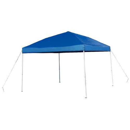 Rent to own Flash Furniture - Harris 10'x10' Blue Weather Resistant Easy Up Event Straight Leg Instant Canopy Tent - Blue