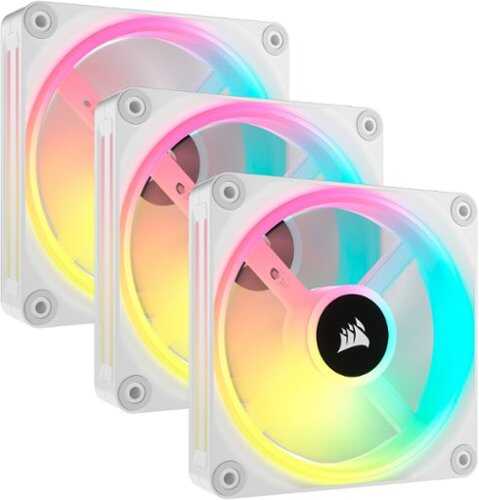 Rent to own CORSAIR iCUE LINK QX120 RGB 120mm PWM Fans Starter Kit - White