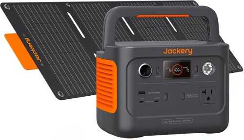 Rent to own Jackery - Explorer 300 Plus Portable Power Solar Generator + 40W Solar Panel - Black