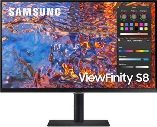 Rent to own Samsung - 27" ViewFinity S80PB 4K UHD IPS LED DCI-P3 with HDR 400 Matte Display Monitor (USB-C, DisplayPort, HDMI, LAN, USB 3.0)