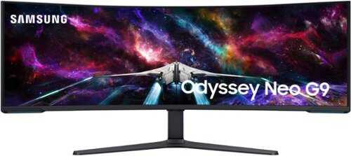 Rent to own Samsung - 57" Odyssey Neo G9 Dual 4K UHD Quantum Mini-LED 240Hz 1ms HDR 1000 Curved Gaming Monitor (HDMI 2.1, DP 2.1, USB 3.0) - Black