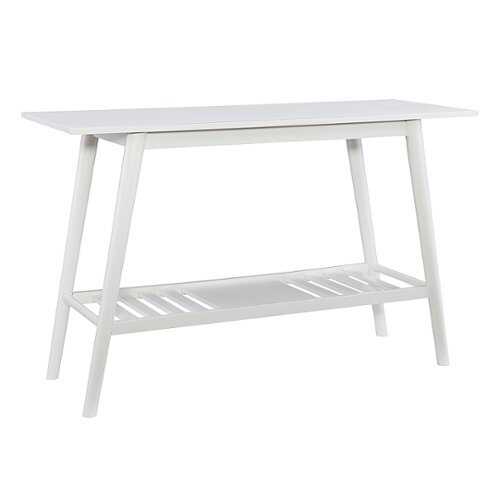 Rent to own Linon Home Décor - Clayborn Console Table With Shelf - White