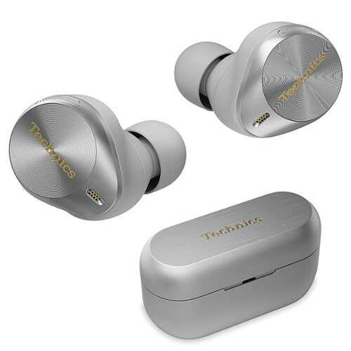 Rent to own Panasonic - Technics Premium HiFi True Wireless Earbuds with Noise Cancelling, 3 Device Multipoint Connectivity, Wireless Charging - Silver