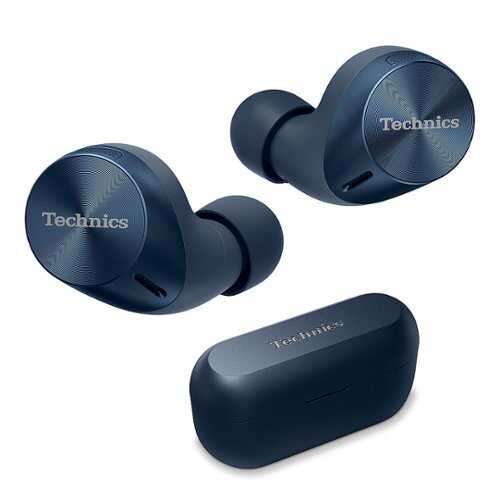 Rent to own Technics - HiFi True Wireless Earbuds with Noise Cancelling and 3 Device Multipoint Connectivity with Wireless Charging - Midnight Blue