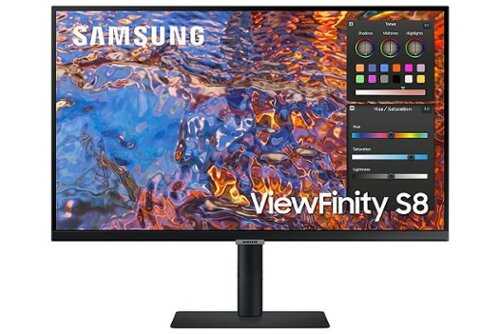 Rent to own Samsung - 32" ViewFinity S80PB 4K UHD IPS LED DCI-P3 with HDR 400 Matte Display Monitor (USB-C, DisplayPort, HDMI, LAN, USB 3.0) - Black