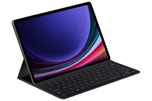 Rent to own Samsung - Galaxy Tab S9+ Book Cover Keyboard Slim - Black