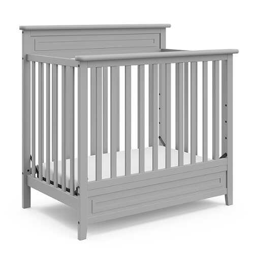 Rent to own Storkcraft - Petal 4-in-1 Convertible Mini Crib - Pebble Gray