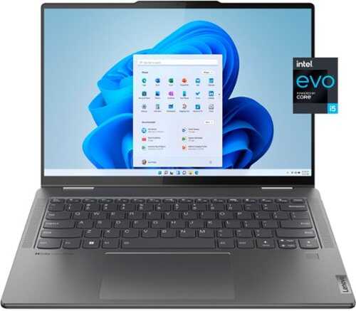 Rent To Own - Lenovo - Yoga 7i 2-in-1 14" 2.2K Laptop - Intel Evo Platform - Intel Core i5-1335U with 16GB Memory - 512GB SSD - Storm Grey